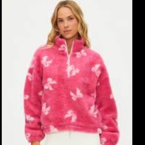 Anthropologie x Beach Riot Leona Pink Sherpa Jacket